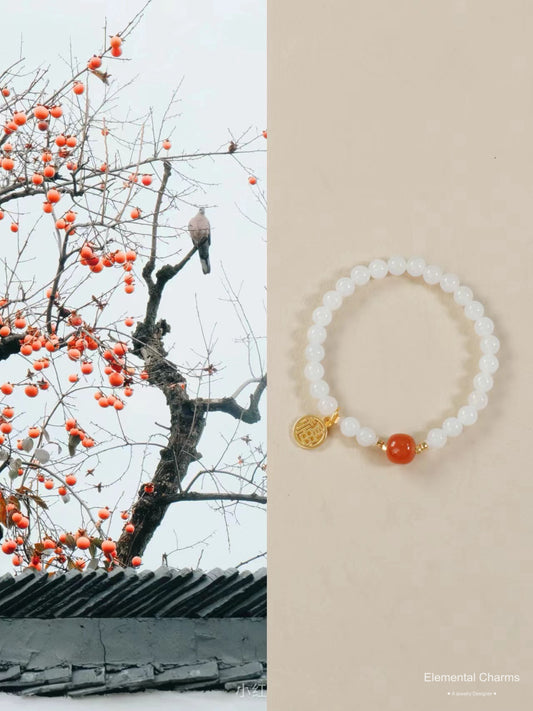 White Jade Natural Gemstone Bracelet – Moonlight Bracelet