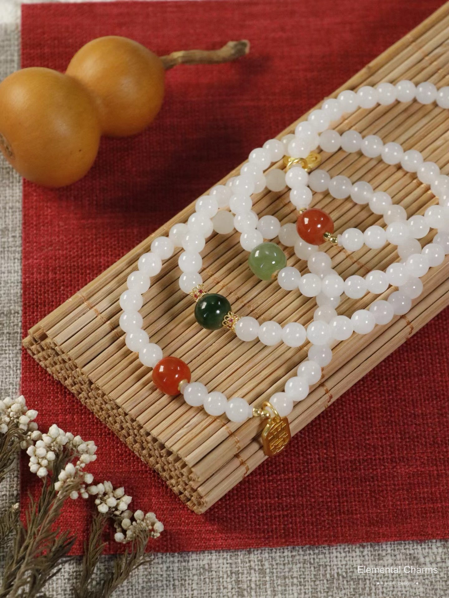 White Jade Natural Gemstone Bracelet – Moonlight Bracelet