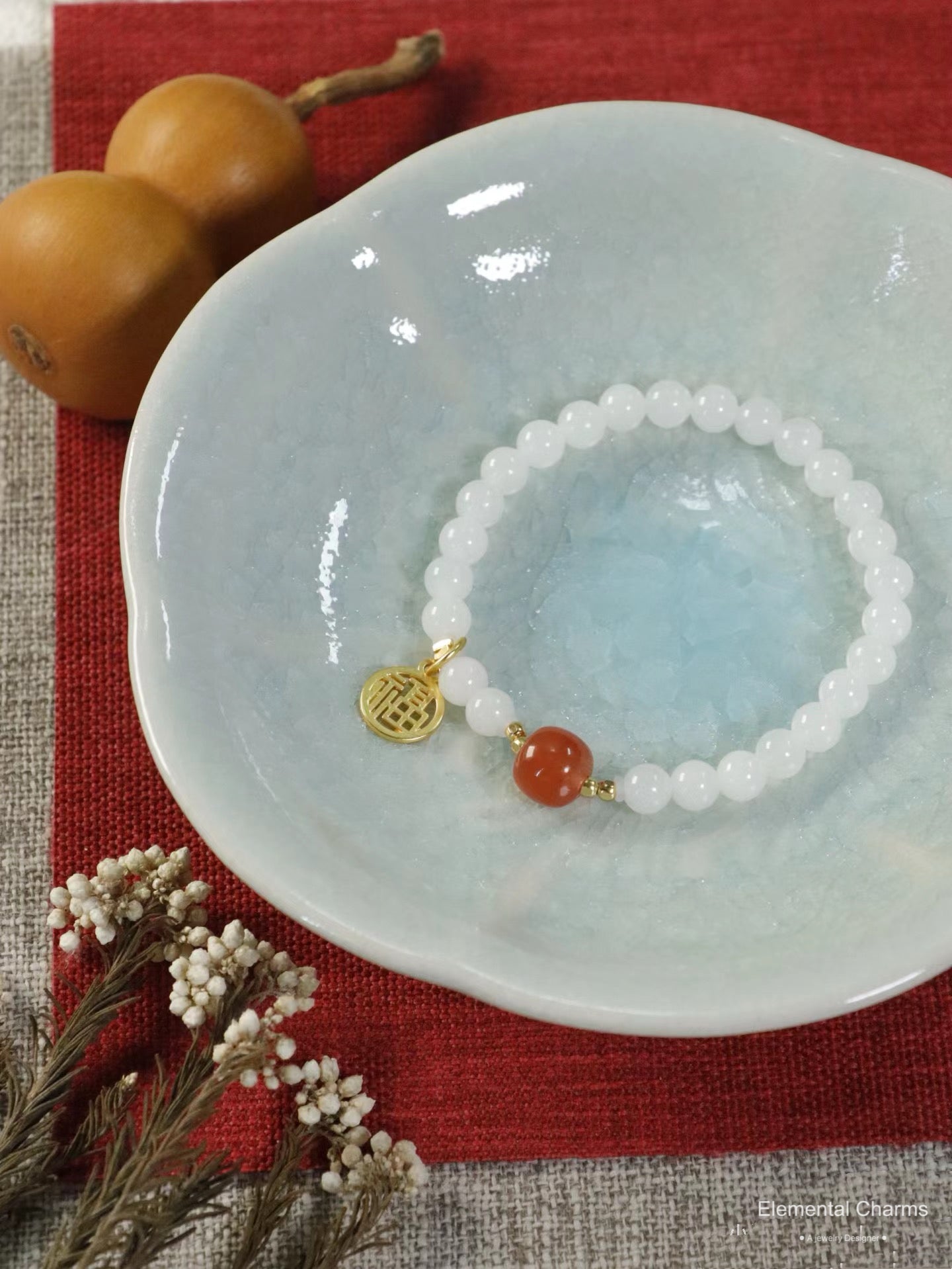 White Jade Natural Gemstone Bracelet – Moonlight Bracelet